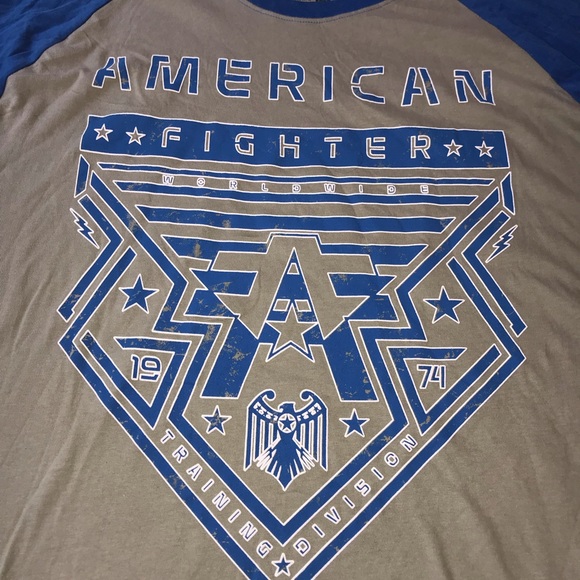 Men’s American Fighter Shirt 3XL 3/4 Sleeve - Picture 4 of 5